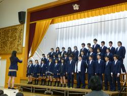 下瀬谷中学校　合唱披露　１１月１日
