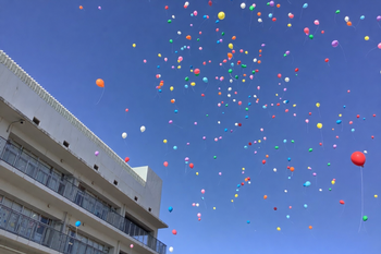 60周年バルーンとばし