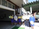 生徒会がお出迎え