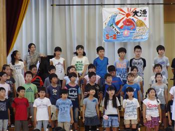 音楽朝会　５年