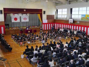 入学式校長先生のお話