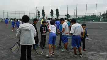 部活動体験テニス