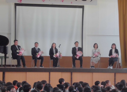 修了式・離退任式