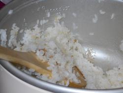 少し茶色っぽいのが、ひし田んぼのお米