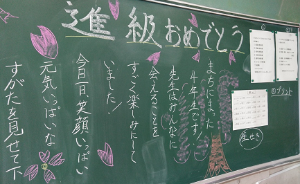 あるクラスの黒板
