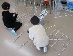 作品制作の様子