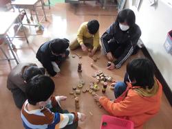 5組 お正月遊び 本宿小学校