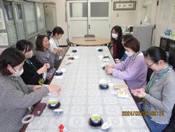 校長室での茶話会