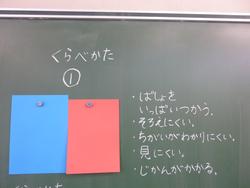１年 算数 どちらがひろい いぶき野小学校