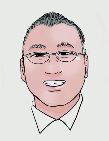 校長似顔絵