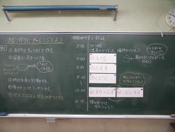 きなこ作り板書