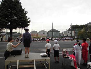 運動会全体練習　宣誓