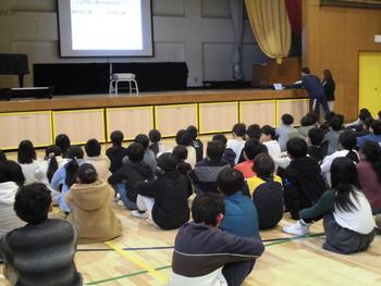 いのちの安全教育　朝会