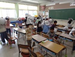 避難訓練の様子①