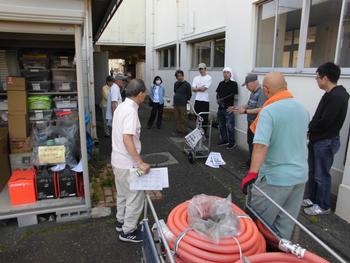 地域防災拠点はまっこトイレ設置訓練