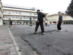 運動委員会が削られたところを修復している