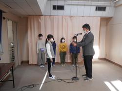 冬休み前朝会