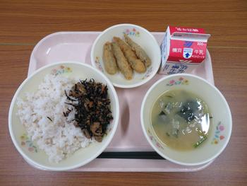 今日の給食 １１月２日月曜日 中尾小学校