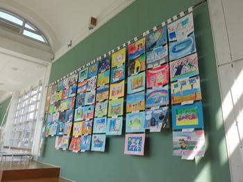10月2日 金 3年生かまぼこ通り大掲示板 並木第一小学校
