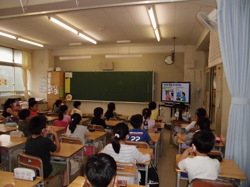 夏休み前朝会