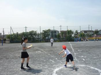 ソフトボール投げ