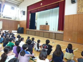 国際平和スピーチコンテストの校内