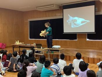 キリンの顔の模型