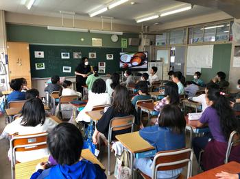 国際理解教室の授業の様子