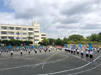 運動会団体演技の様子