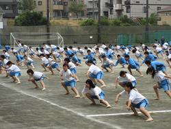 ３学年練習 体育祭 東山田中学校