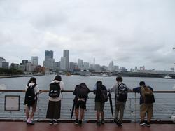 悪天候の横浜