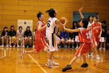 部活 夏の大会 女子バスケ部 中川西中学校