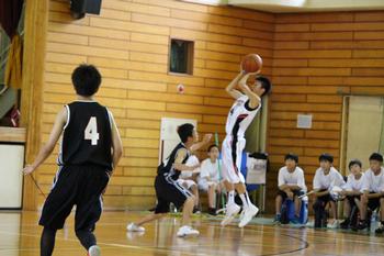 部活 夏の大会 男子バスケ部 中川西中学校