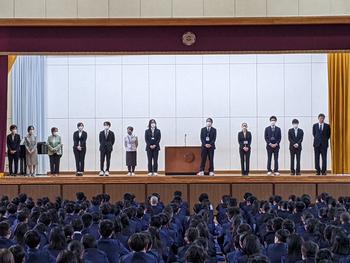 着任式の様子