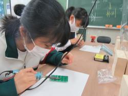 ｌｅｄのはんだづけ 篠原中学校