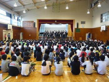 合唱訪問　荏子田小