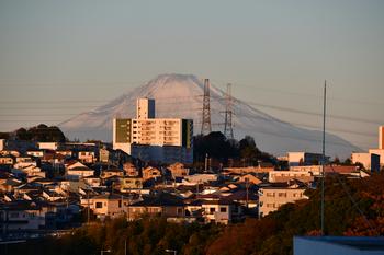 校舎屋上から見える富士山