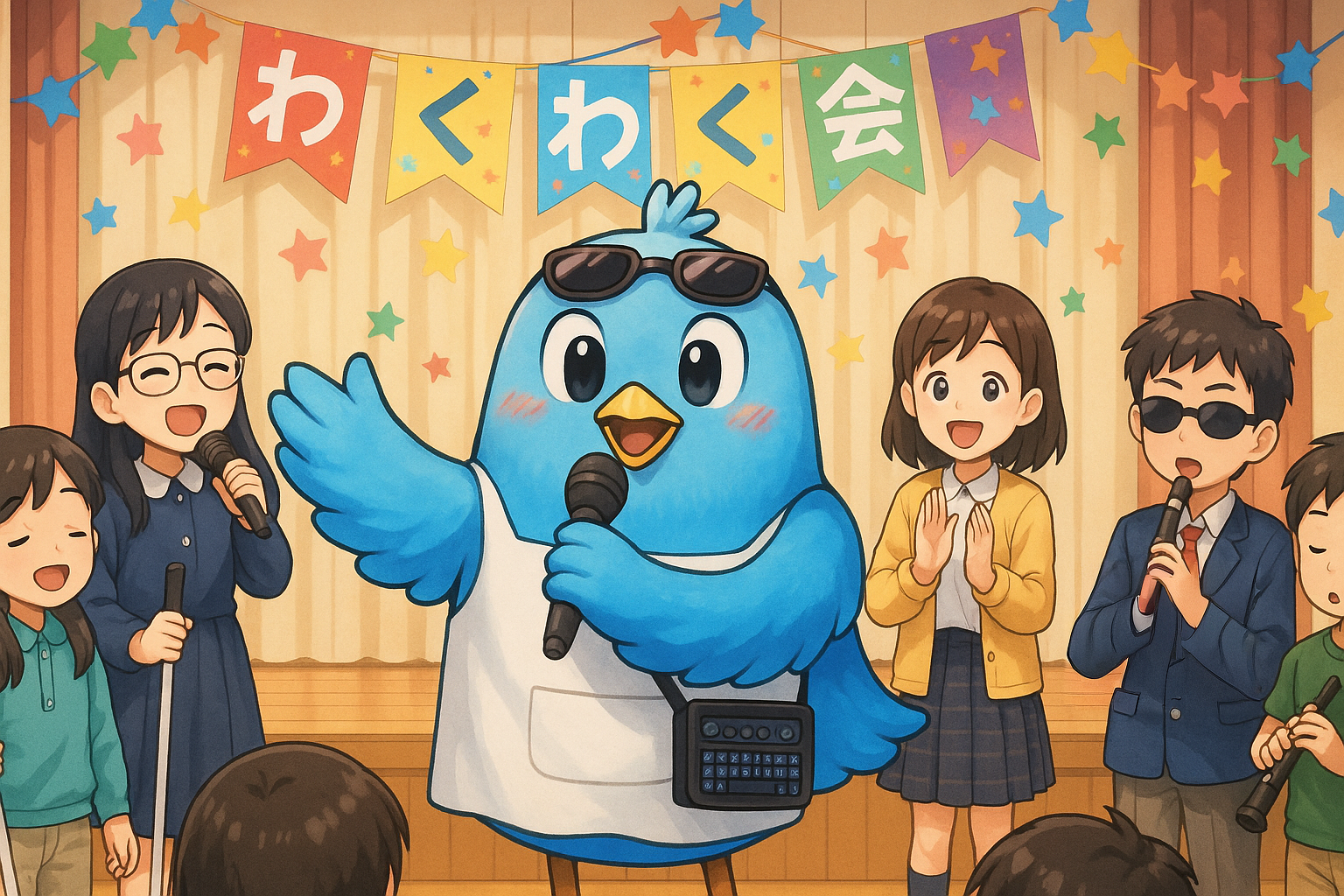ＡＩが想像した「わくわく会」のイメージ